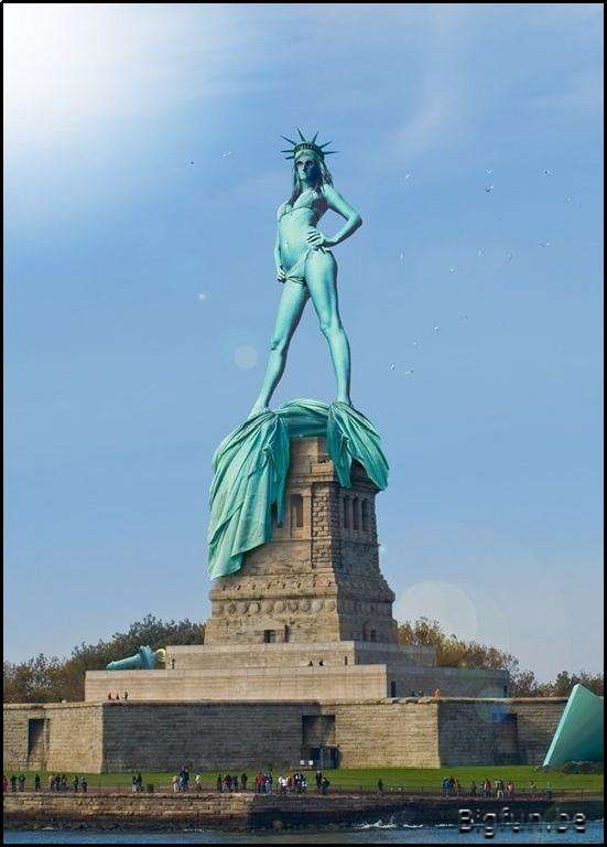 Statue of Liberty after Global Warming